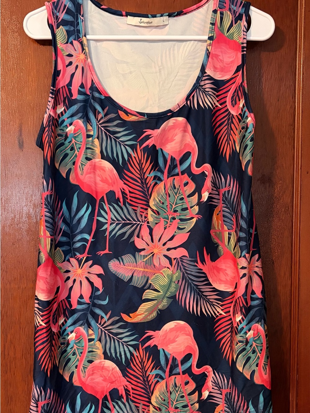 Sakurafina Pink Flamingo Tank/Cover Up - Women's Tropical Print